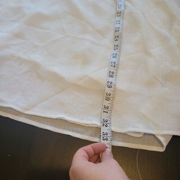 MNG Mango Ivory Casual Dress Size Medium - Picture 7 of 9